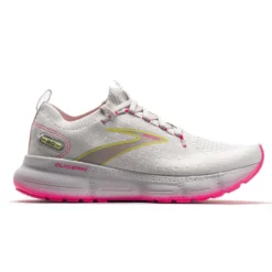 BROOKS Women's Glycerin StealthFit 20 Running Shoe - Grey/Yellow/Pink - Regular (B)