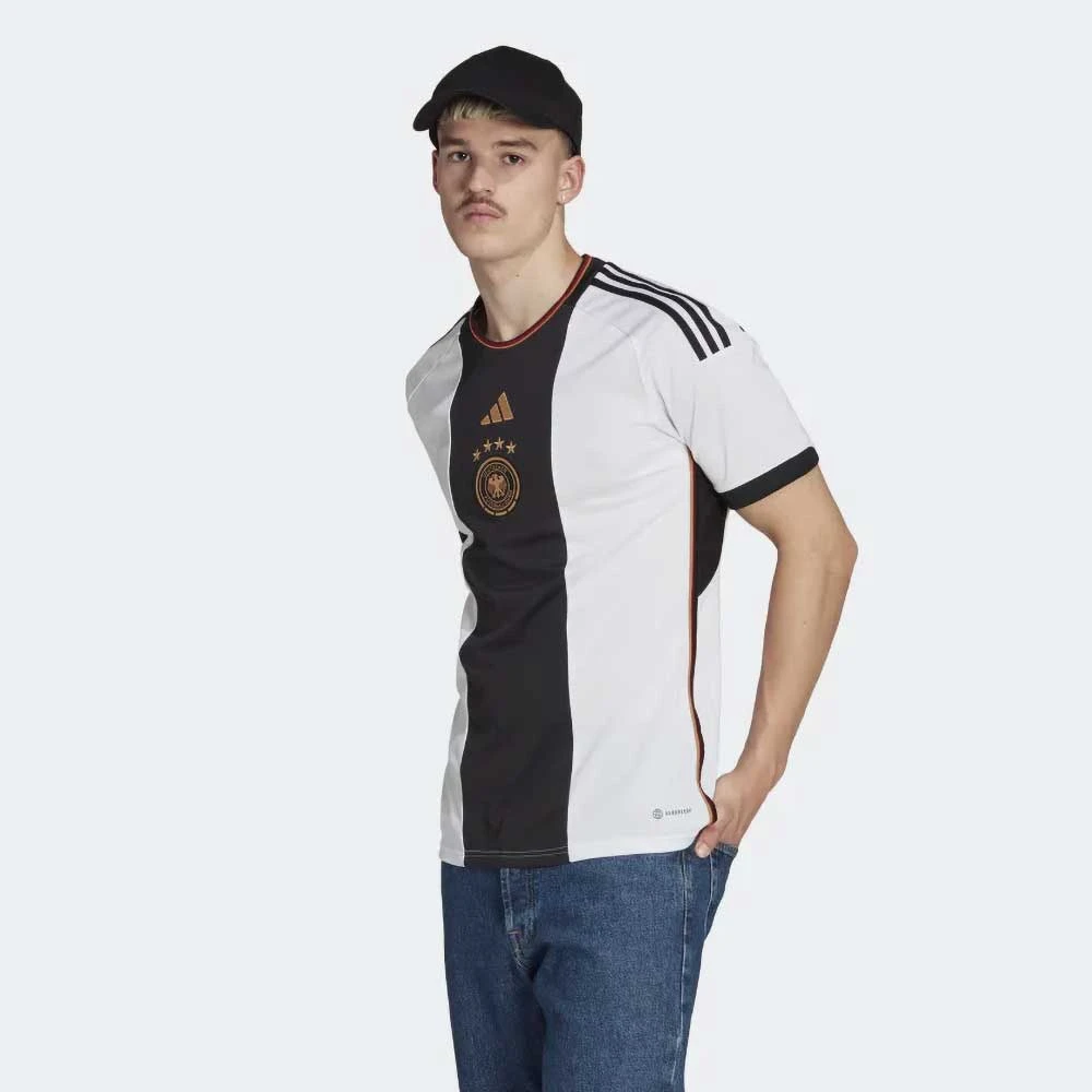 ADIDAS Men's Germany 2022 Home Jersey - White 2 ADIDAS Men's Germany 2022 Home Jersey - White - Image 2