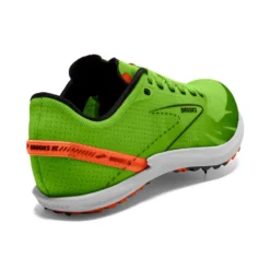 BROOKS Unisex Draft XC Spike - Green Grecko/Red Orange/White- Regular (D) -Patagonia Shop 100039 308 H Draft XC