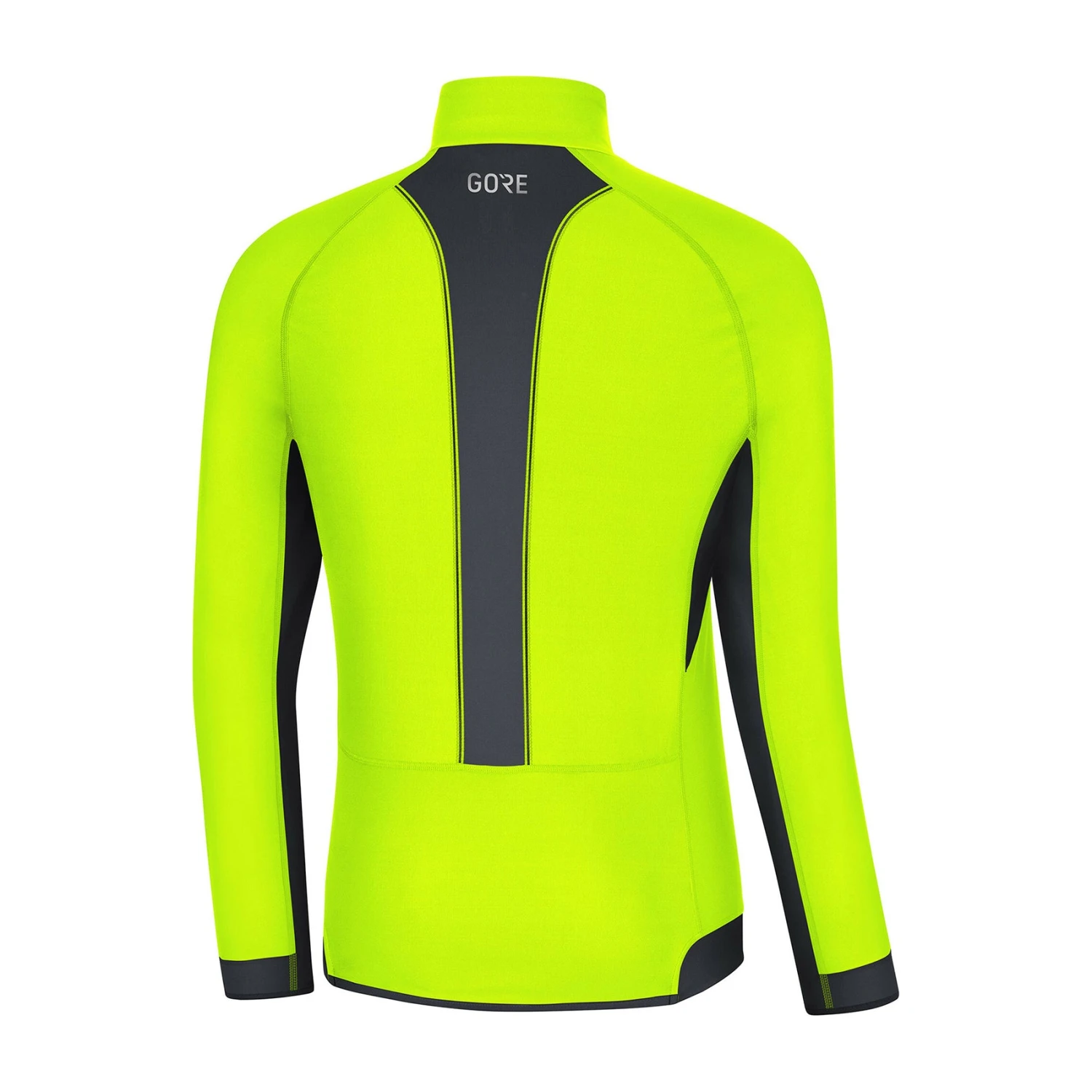 Gore Wear Men's R3 Partial GORE® WINDSTOPPER® Shirt - Neon Yellow/Black 2 Gore Wear Men's R3 Partial GORE® WINDSTOPPER® Shirt - Neon Yellow/Black - Image 2