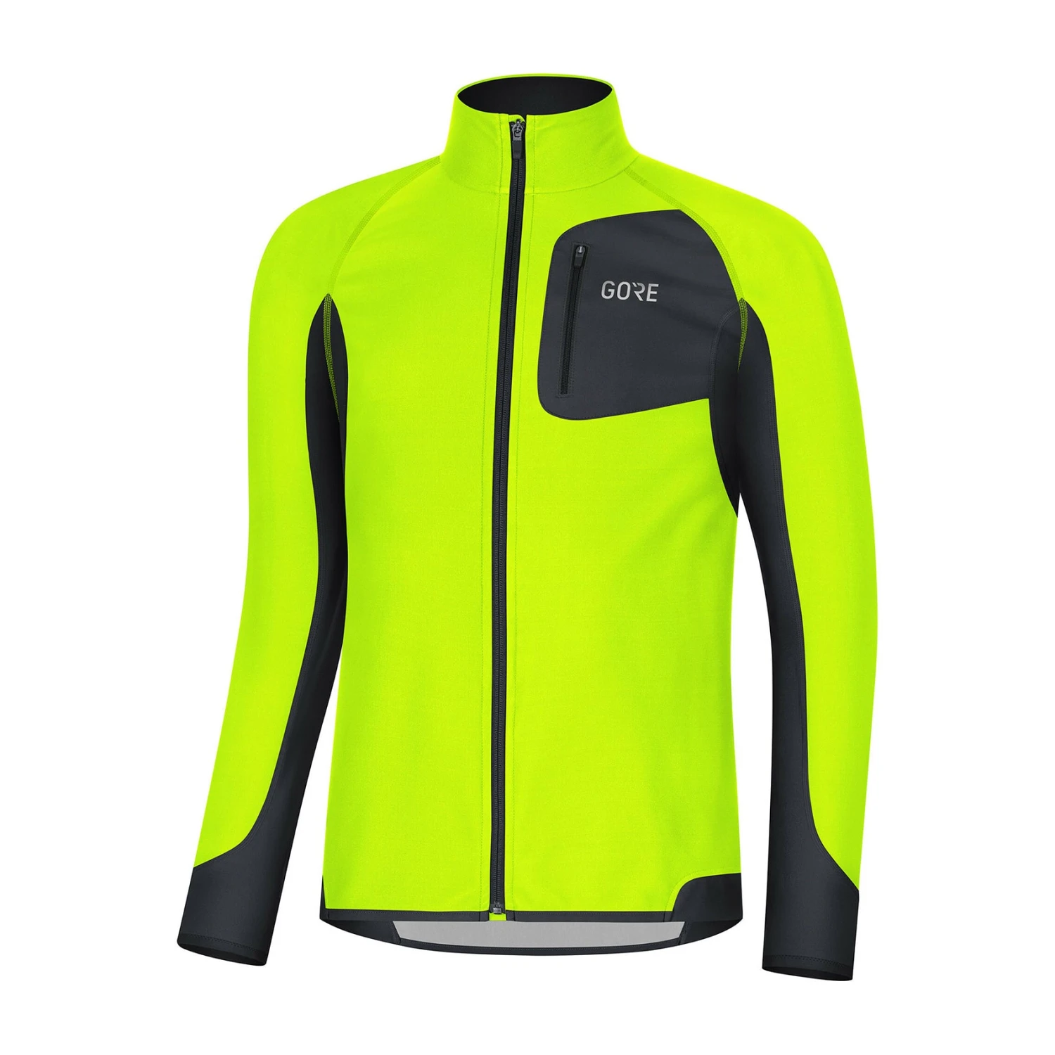 Gore Wear Men's R3 Partial GORE® WINDSTOPPER® Shirt - Neon Yellow/Black 1 Gore Wear Men's R3 Partial GORE® WINDSTOPPER® Shirt - Neon Yellow/Black