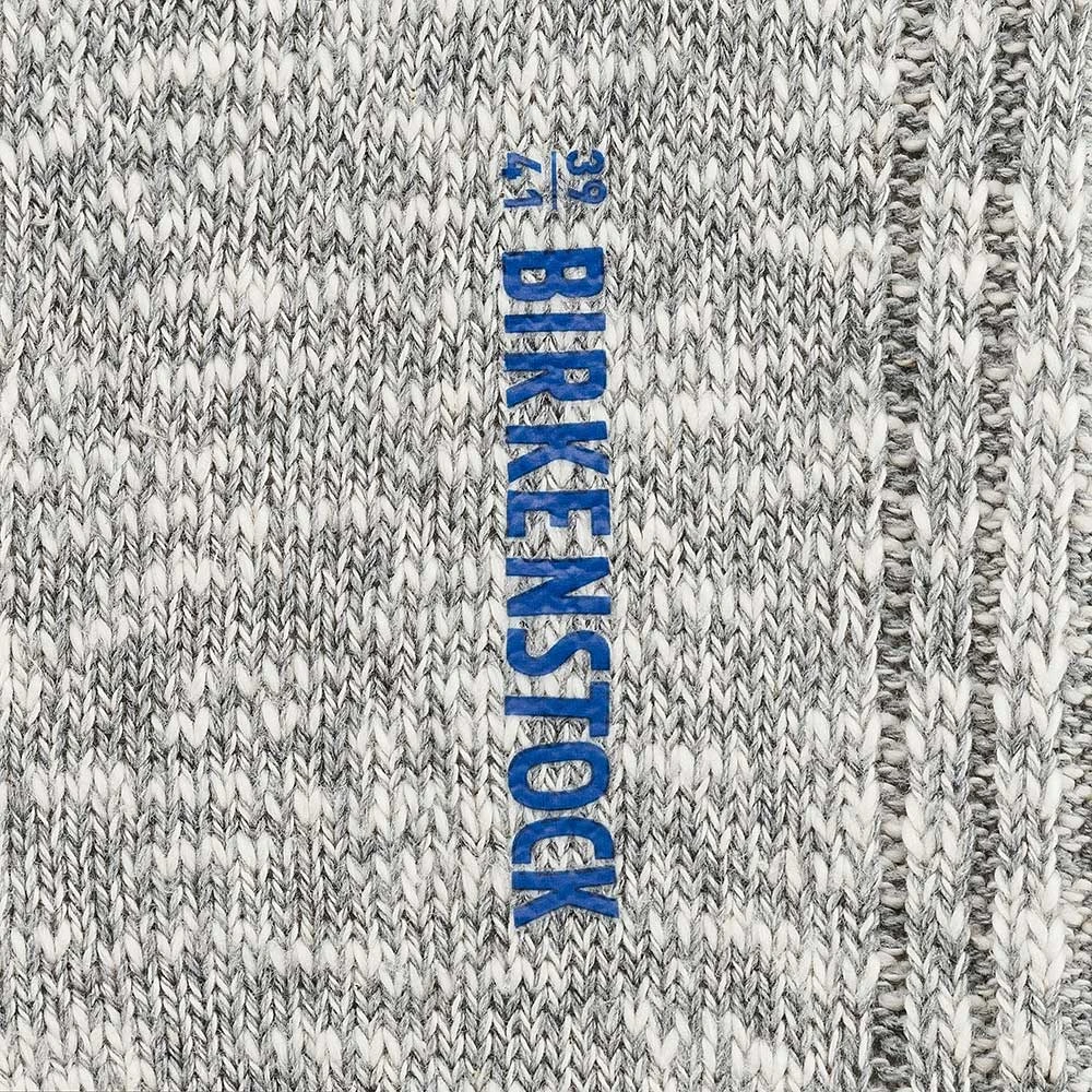 Birkenstock Women's Cotton Slub Socks - Gray / White 4 Birkenstock Women's Cotton Slub Socks - Gray / White - Image 4