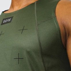 Gore Wear Men's Contest Daily Singlet - Utility Green -Patagonia Shop 100914 BH00 6 34095.1649106072