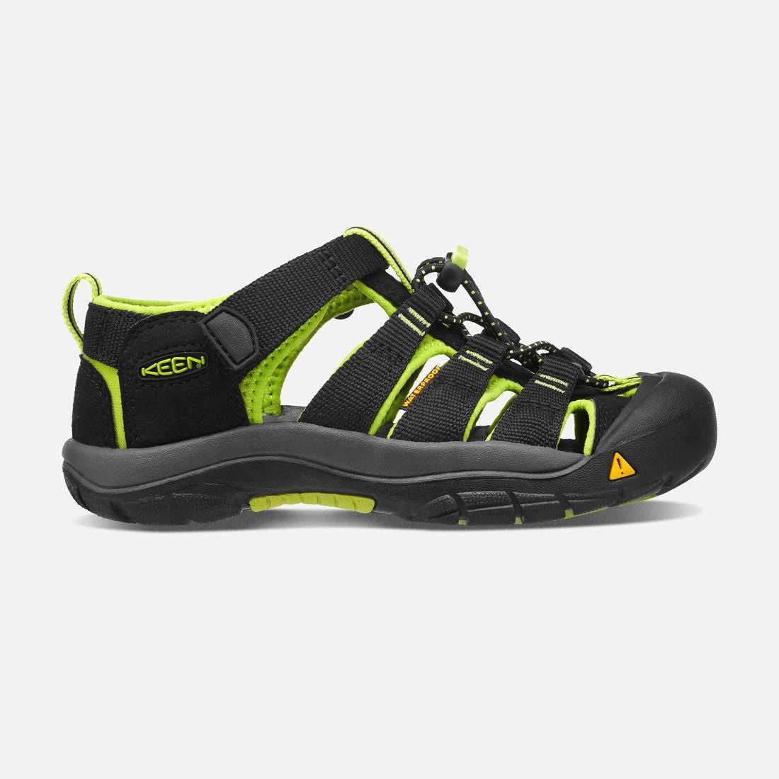 Keen Little Kids' Newport H2 Sandal - Black/Lime Green 1 Keen Little Kids' Newport H2 Sandal - Black/Lime Green