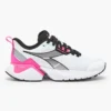 Diadora Women's Vigore 2 Running Shoe - White/Pink Fluo/Black - Regular (B)