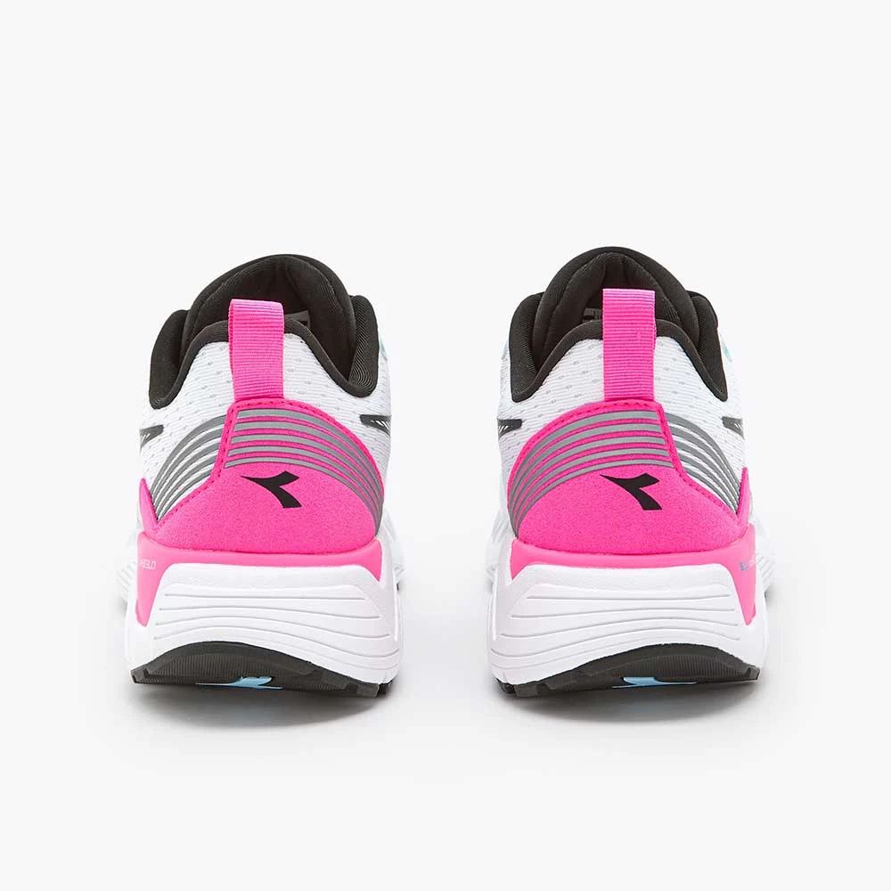 Diadora Women's Vigore 2 Running Shoe - White/Pink Fluo/Black - Regular (B) 5 Diadora Women's Vigore 2 Running Shoe - White/Pink Fluo/Black - Regular (B) - Image 5