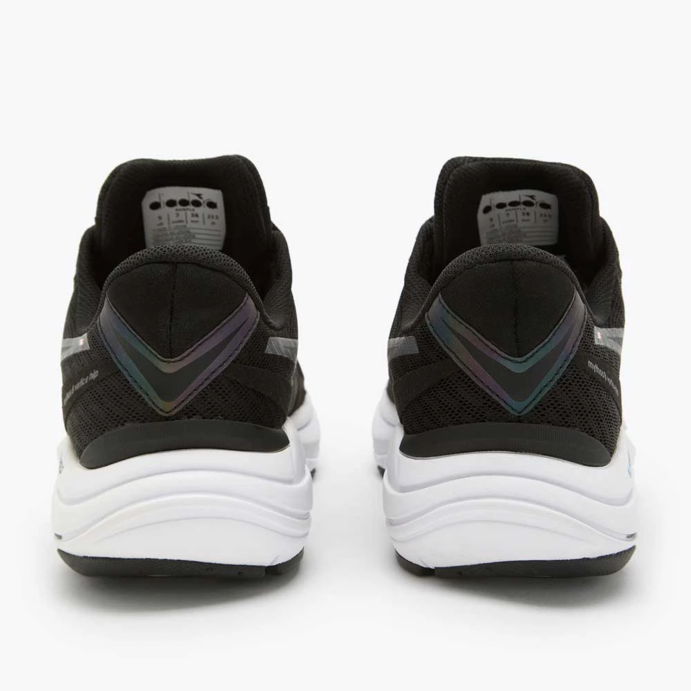 Diadora Women's Mythos Blushield Vortice 8 Running Shoe - Black/White-Regular (B) 4 Diadora Women's Mythos Blushield Vortice 8 Running Shoe - Black/White-Regular (B) - Image 4