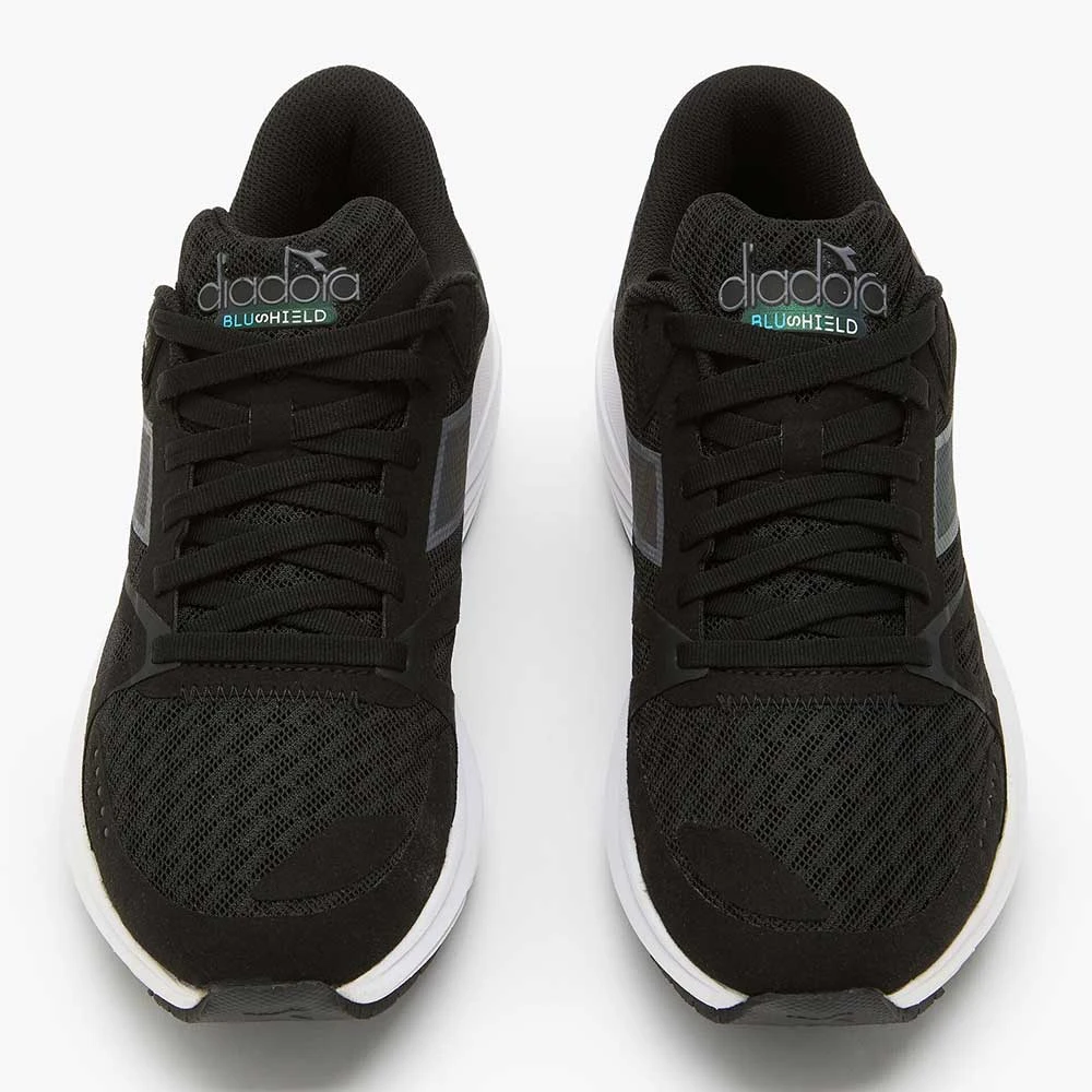 Diadora Women's Mythos Blushield Vortice 8 Running Shoe - Black/White-Regular (B) 3 Diadora Women's Mythos Blushield Vortice 8 Running Shoe - Black/White-Regular (B) - Image 3