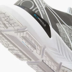 Diadora Women's Mythos BlushieldVolo 3 Glam Running Shoe - Silver DD/White - Regular (B) -Patagonia Shop 101.179086 C1379 25 HR