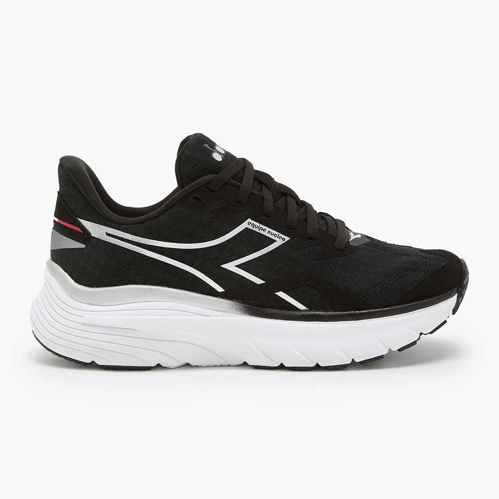 Diadora Women's Nucleo Running Shoe - Black/Silver/White - Regular (B) 1 Diadora Women's Nucleo Running Shoe - Black/Silver/White - Regular (B)