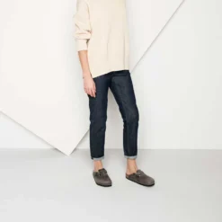 Birkenstock Women's Boston SFB Oiled Leather - Iron - Regular -Patagonia Shop 1013255 f look f