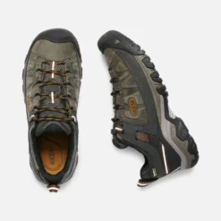 Keen Men's Targhee III Leather Waterproof Hiking Shoe - Black Olive/Golden Brown - Regular (D) -Patagonia Shop 1017784 PLD PDP