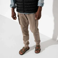 Birkenstock Men's Arizona Rugged Sandal - Faded Khaki - Regular 13 Birkenstock Men's Arizona Rugged Sandal - Faded Khaki - Regular -Patagonia Shop 1018463 f look m