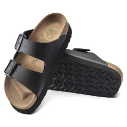 Birkenstock Arizona Platform Vegan - Birko Flor Black- Medium/Narrow 10 Birkenstock Arizona Platform Vegan - Birko Flor Black- Medium/Narrow -Patagonia Shop 1018520 sole
