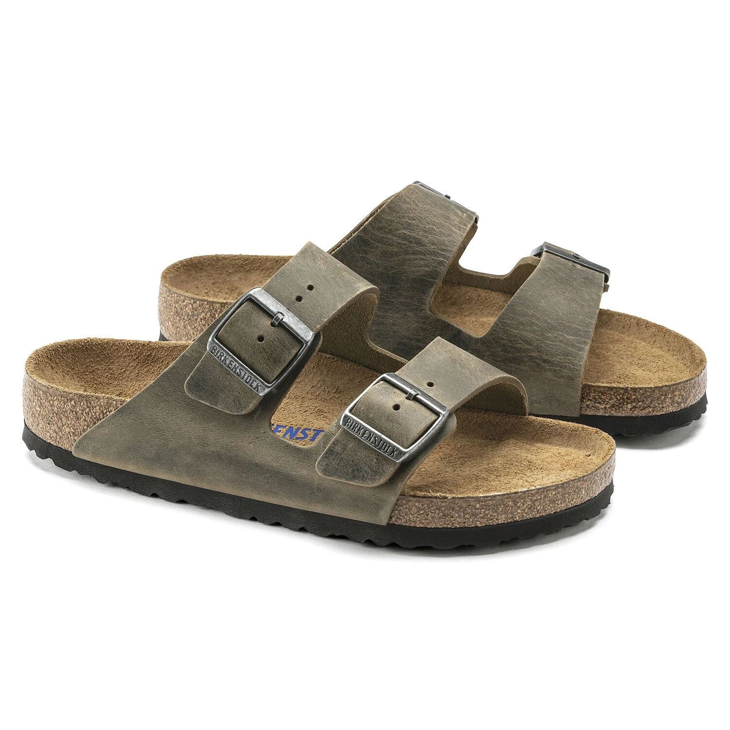 Birkenstock Arizona Soft Footbed Faded Khaki Oiled Nubuck Leather- Regular/Wide 4 Birkenstock Arizona Soft Footbed Faded Khaki Oiled Nubuck Leather- Regular/Wide - Image 4