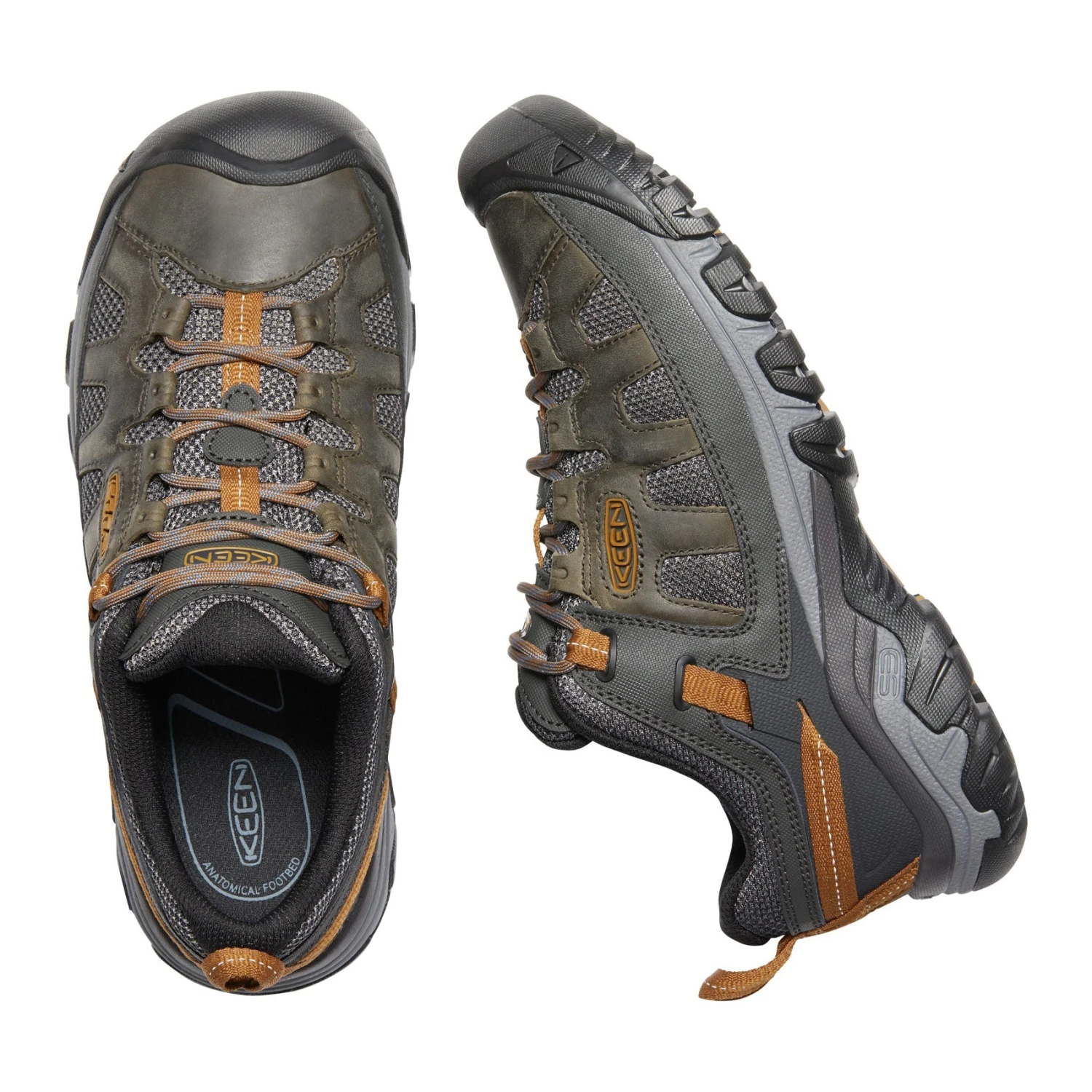 Keen Men's Targhee Vent Trail Shoe - Raven/Bronze Brown - Regular (D) 4 Keen Men's Targhee Vent Trail Shoe - Raven/Bronze Brown - Regular (D) - Image 4