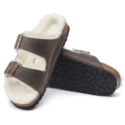 Birkenstock Arizona Shearling Sandal - Habana Natural- Medium/Narrow 10 Birkenstock Arizona Shearling Sandal - Habana Natural- Medium/Narrow -Patagonia Shop 1021049 sole