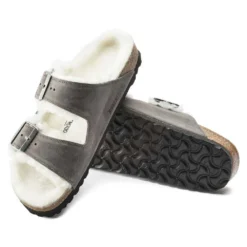 Birkenstock Arizona Shearling Sandals - Iron Natural- Medium/Narrow 14 Birkenstock Arizona Shearling Sandals - Iron Natural- Medium/Narrow -Patagonia Shop 1021067 sole
