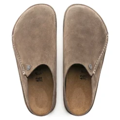 Birkenstock Women's Zermatt Suede Slipper - Gray Taupe - Medium/Narrow -Patagonia Shop 1021318 top