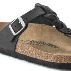 Birkenstock Gizeh Braid Suede Black Oil Leather- Regular/Wide 8 Birkenstock Gizeh Braid Suede Black Oil Leather- Regular/Wide -Patagonia Shop 1021349 detail 1