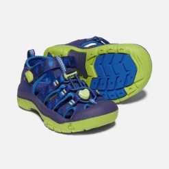 Keen Little Kids' Newport H2 Sandal - Blue Depths/Chartureuse -Patagonia Shop 1022834 PPS PDP 1