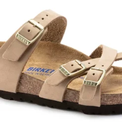 Birkenstock Women's Franca Nubuck Soft Footbed - Sandcastle- Regular/Wide -Patagonia Shop 1022956 detail 1
