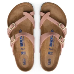 Birkenstock Women's Mayari NuBuck Soft Footbed - Old Rose- Regular/Wide -Patagonia Shop 1023964 top