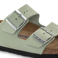 Birkenstock Women's Arizona Nubuck - Matcha- Medium/Narrow -Patagonia Shop 1024116 detail 1