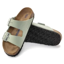 Birkenstock Women's Arizona Nubuck - Matcha- Medium/Narrow -Patagonia Shop 1024116 sole