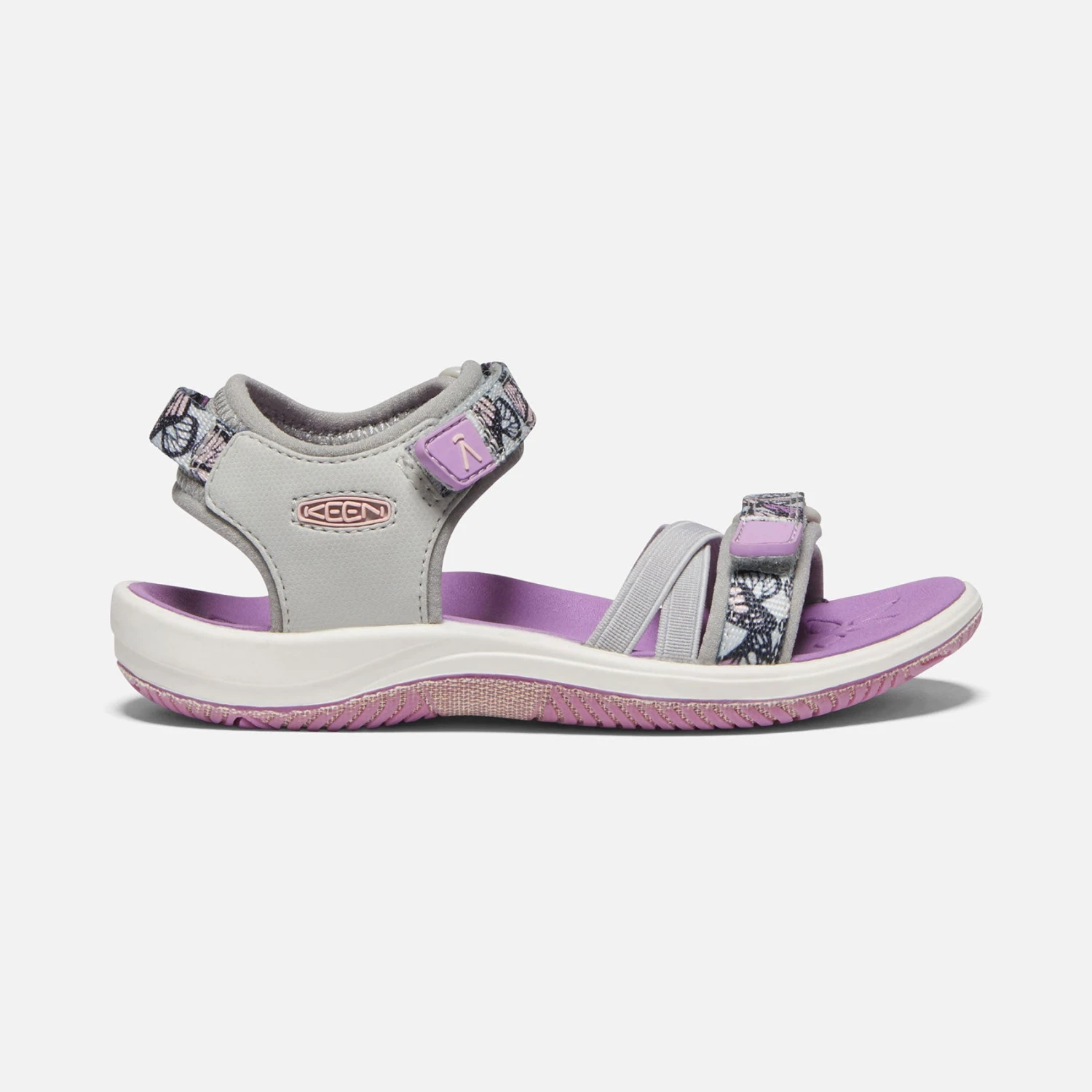 Keen Little Kids' Verano Sandal - Vapor/African Violet 1 Keen Little Kids' Verano Sandal - Vapor/African Violet