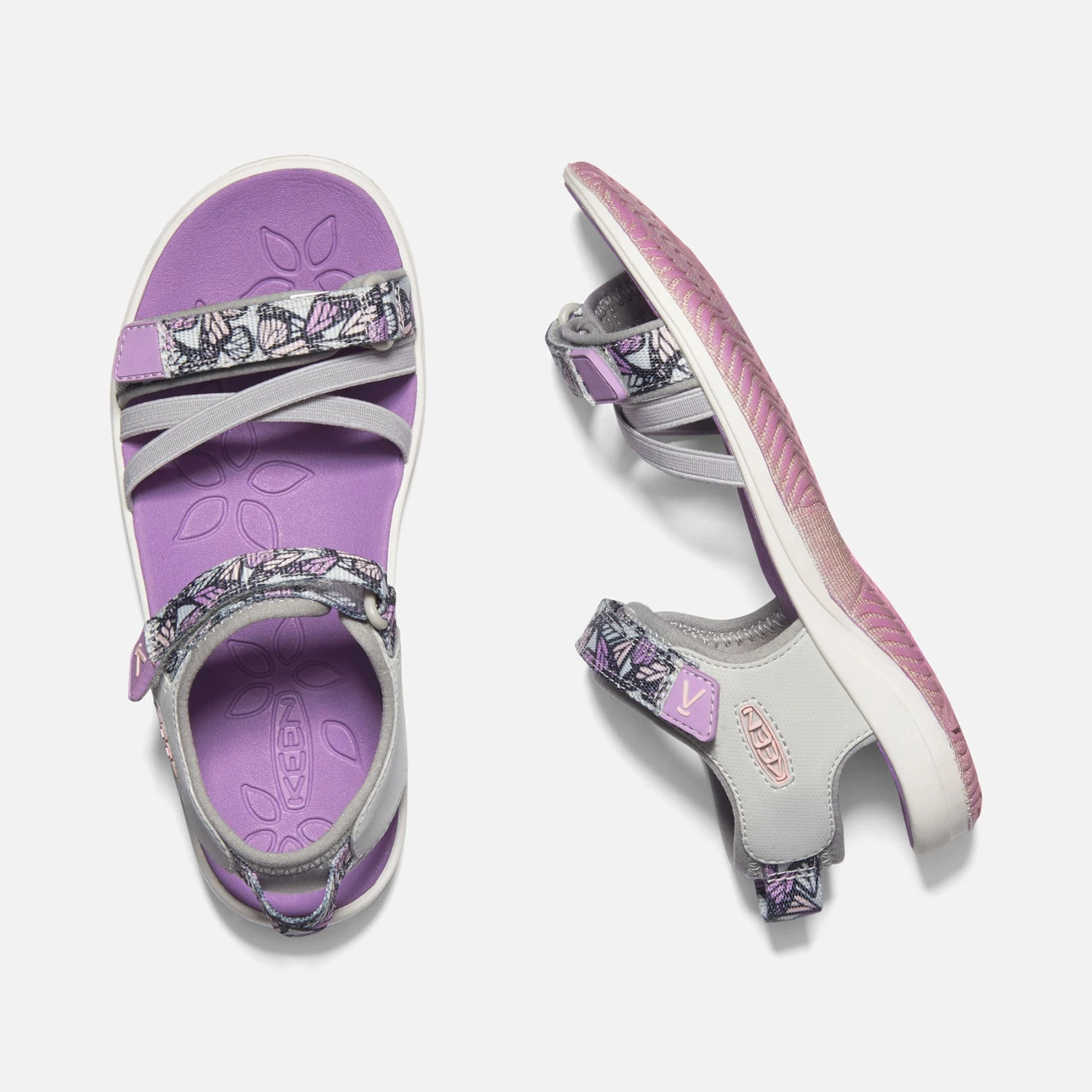 Keen Big Kids' Verano Sandal - Vapor/African Violet 4 Keen Big Kids' Verano Sandal - Vapor/African Violet - Image 4