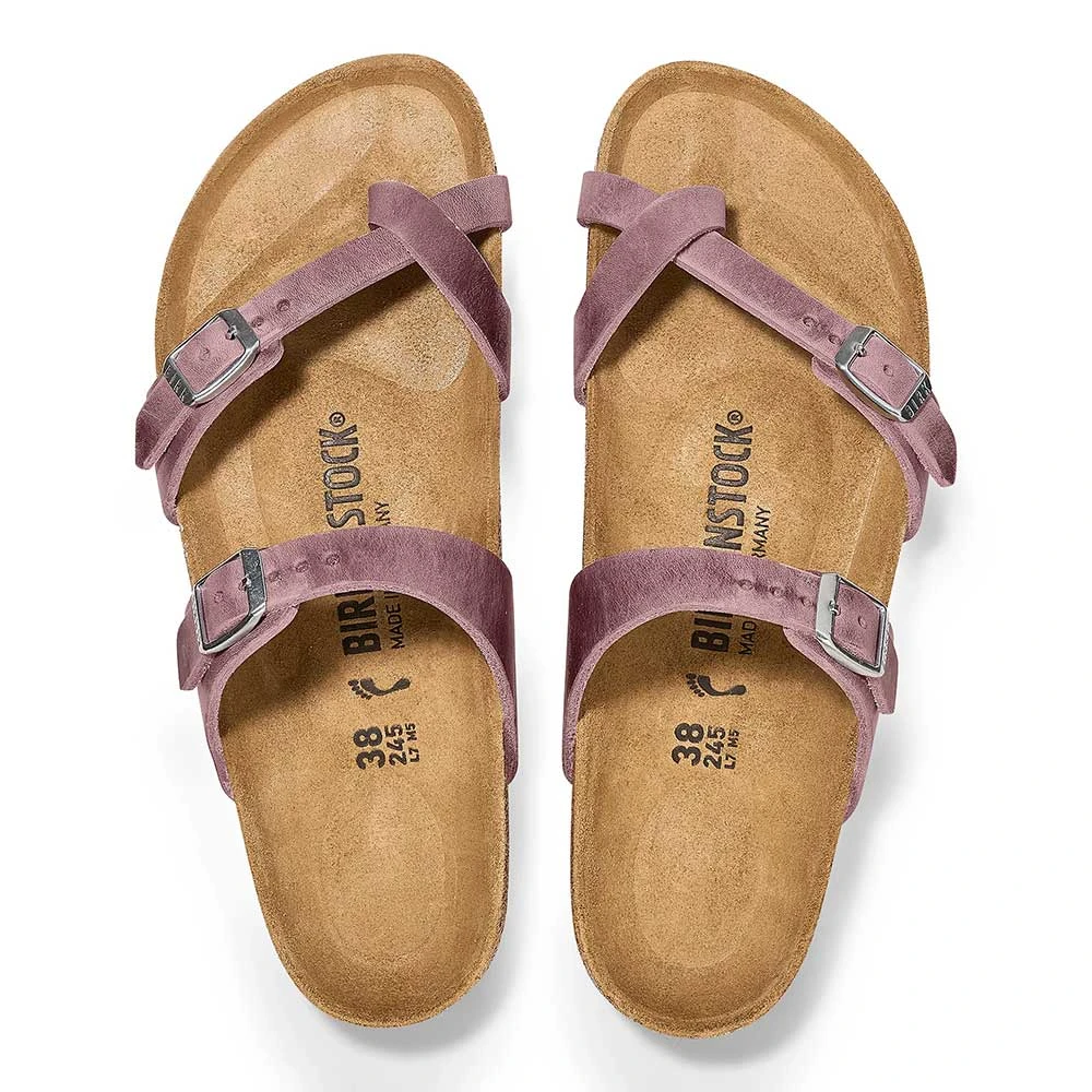 Birkenstock Women's Mayari Oiled Leather Sandal - Lavender - Regular/Wide 3 Birkenstock Women's Mayari Oiled Leather Sandal - Lavender - Regular/Wide - Image 3