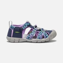 Keen Big Kids' Seacamp II CNX Sandal - Black Iris/African Violet