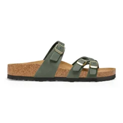 Birkenstock Women's Franca Nubuck Sandal - Thyme - Regular/Wide -Patagonia Shop 1025725 side