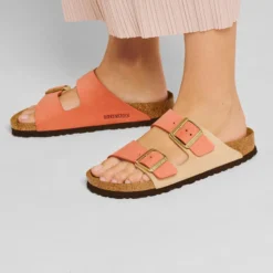 Birkenstock Women's Arizona Nubuck Sandal - Mars/Sandcastle - Regular (B) 12 Birkenstock Women's Arizona Nubuck Sandal - Mars/Sandcastle - Regular (B) -Patagonia Shop 1025757 f closeup f