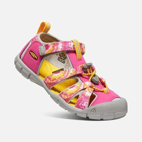 Big Kids' Seacamp II CNX Sandal - Multi/Keen Yellow 2 Big Kids' Seacamp II CNX Sandal - Multi/Keen Yellow - Image 2