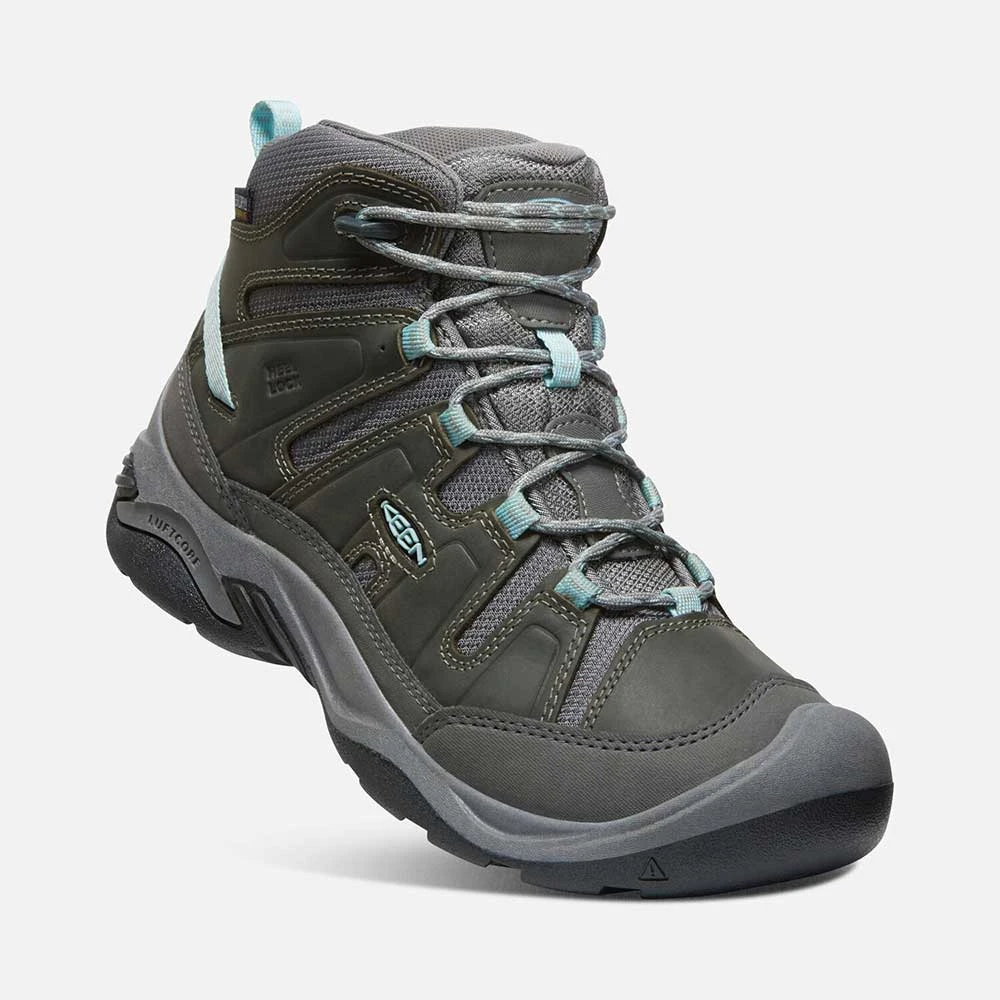 Keen Women's Circadia Mid WP Hiking Boot - Steel Grey/Cloud Blue - Regular (B) 2 Keen Women's Circadia Mid WP Hiking Boot - Steel Grey/Cloud Blue - Regular (B) - Image 2