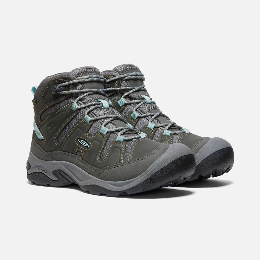 Keen Women's Circadia Mid WP Hiking Boot - Steel Grey/Cloud Blue - Regular (B) 4 Keen Women's Circadia Mid WP Hiking Boot - Steel Grey/Cloud Blue - Regular (B) - Image 4