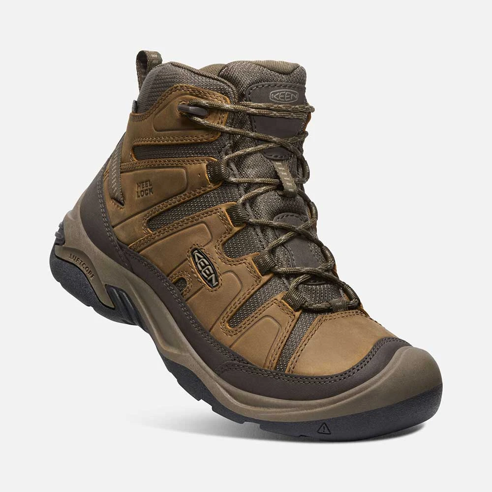 Keen Men's Circadia Mid WP Hiking Boot- Bison/Brindle- Wide (2E) 2 Keen Men's Circadia Mid WP Hiking Boot- Bison/Brindle- Wide (2E) - Image 2