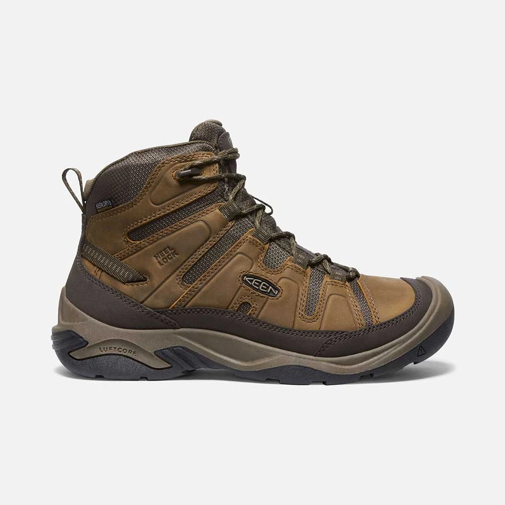 Keen Men's Circadia Mid WP Hiking Boot - Bison/Brindle - Regular (D) 1 Keen Men's Circadia Mid WP Hiking Boot - Bison/Brindle - Regular (D)