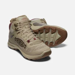 Keen Women's Terradora Flex Mid WP Hiking Boot - Plaza Taupe/Windsor Wine - Regular (B) -Patagonia Shop 1026878 PPS PDP