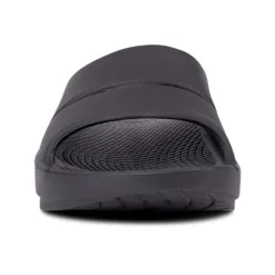 OOfos Unisex OOahh Slide - Black-Regular (D) -Patagonia Shop 1100BLK shot3 932x680 00bd8db1 1e6b 4cb5 9af6 228b8734257b