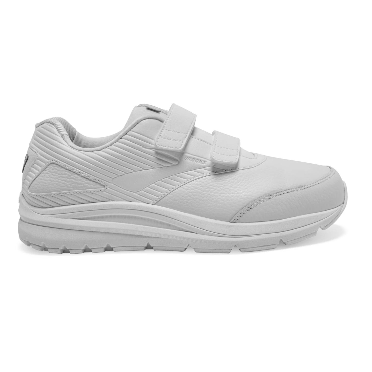 BROOKS Men's Addiction Walker V-Strap 2 Walking Shoes- White/White- Wide (2E) 2 BROOKS Men's Addiction Walker V-Strap 2 Walking Shoes- White/White- Wide (2E) - Image 2