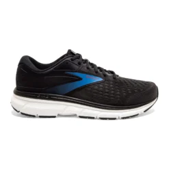 BROOKS Men's Dyad 11 Running Shoe - Black/Ebony/Blue- Extra Wide (4E)