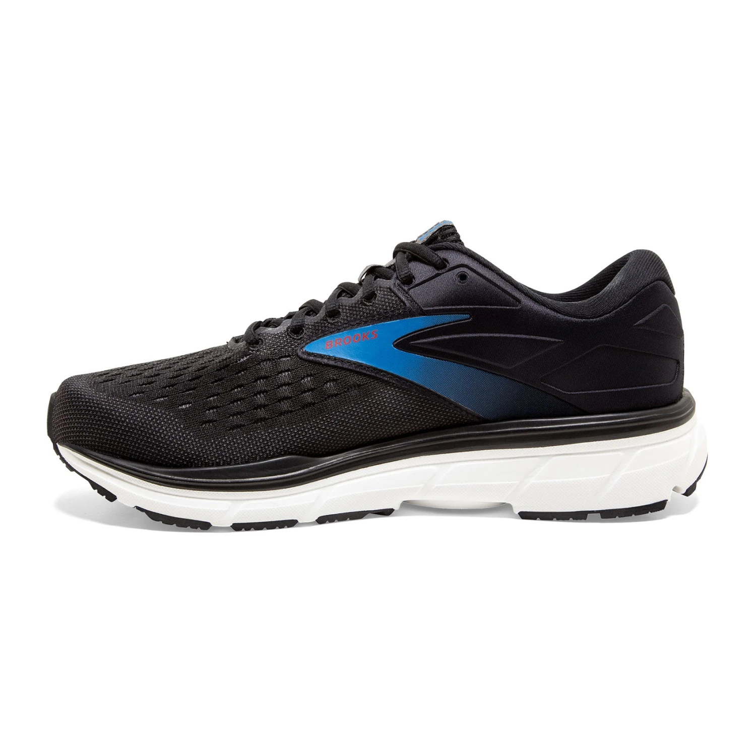 BROOKS Men's Dyad 11 Running Shoe - Black/Ebony/Blue - Wide (2E) 2 BROOKS Men's Dyad 11 Running Shoe - Black/Ebony/Blue - Wide (2E) - Image 2