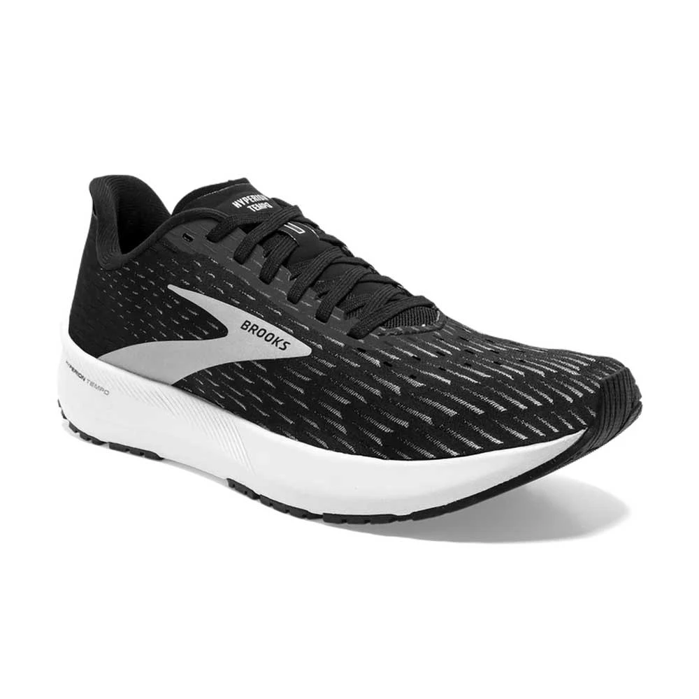 BROOKS Men's Hyperion Tempo Running Shoe- Black/Silver/White- Regular (D) 2 BROOKS Men's Hyperion Tempo Running Shoe- Black/Silver/White- Regular (D) - Image 2