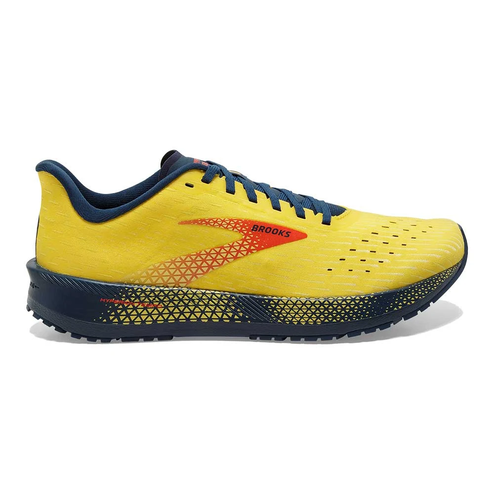 BROOKS Men's Hyperion Tempo Running Shoe- Maize/Titan/Cherry Tomato - Regular (D) 1 BROOKS Men's Hyperion Tempo Running Shoe- Maize/Titan/Cherry Tomato - Regular (D)