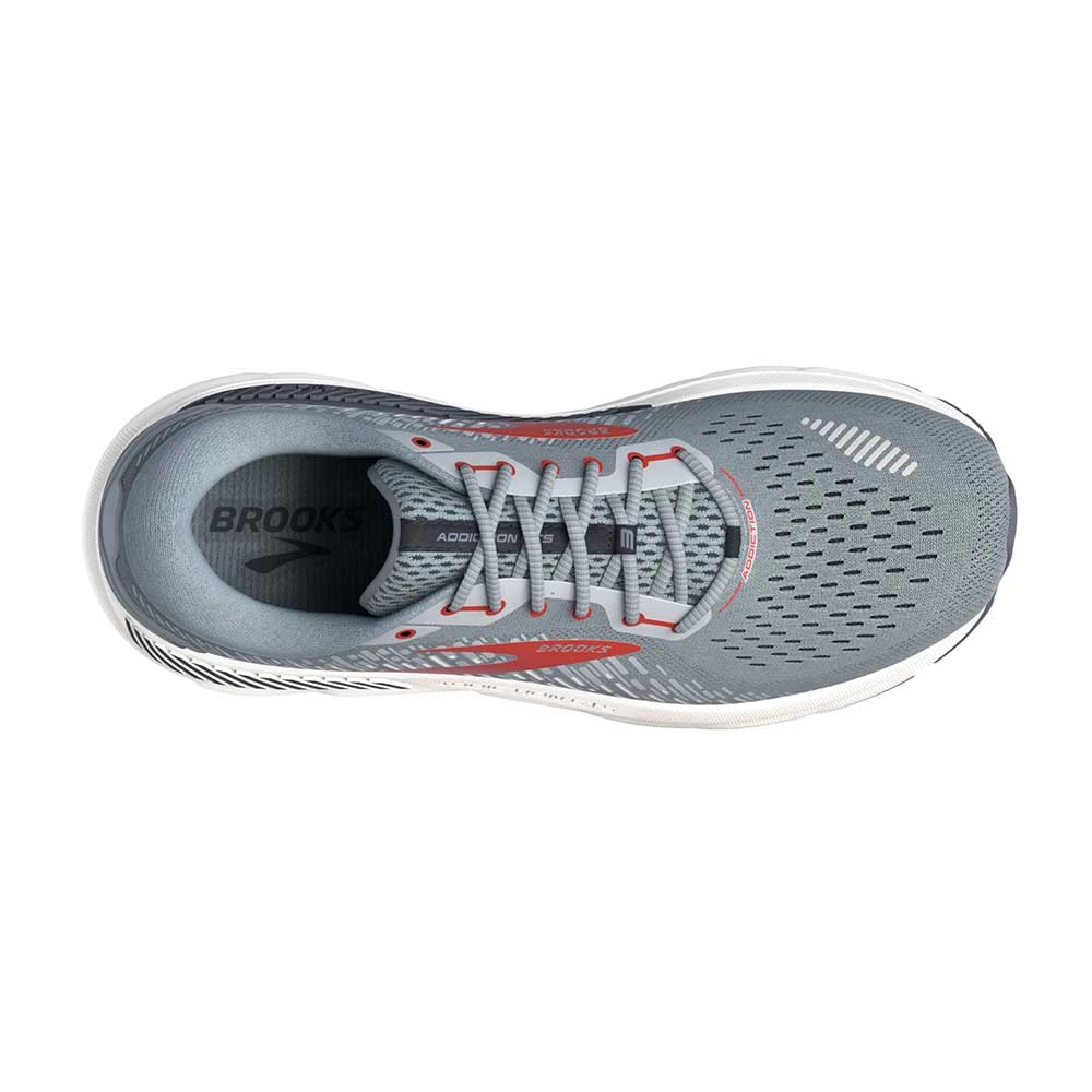 BROOKS Men's Addiction GTS 15 Running Shoe- Grey/Ebony/Chili Oil - Wide (2E) 5 BROOKS Men's Addiction GTS 15 Running Shoe- Grey/Ebony/Chili Oil - Wide (2E) - Image 5
