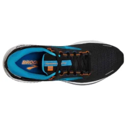 BROOKS Men's Adrenaline GTS 22 Running Shoe - Black/Blue/Orange- Regular (D) 10 BROOKS Men's Adrenaline GTS 22 Running Shoe - Black/Blue/Orange- Regular (D) -Patagonia Shop 110366 034 o adrenaline gts 22 mens cushion running shoe