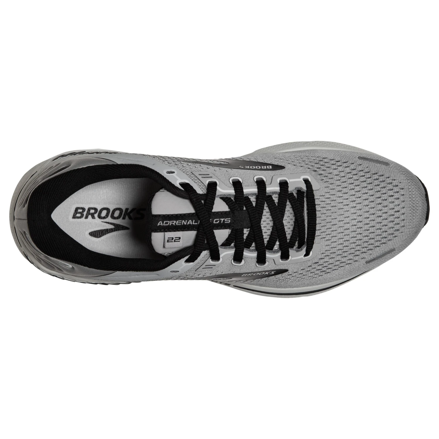 BROOKS Men's Adrenaline GTS 22 Running Shoe - Alloy/Grey/Black - Regular (D) 3 BROOKS Men's Adrenaline GTS 22 Running Shoe - Alloy/Grey/Black - Regular (D) - Image 3